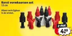 Kruidvat Kerst vormkaarsen set aanbieding