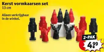 Kruidvat Kerst vormkaarsen set aanbieding