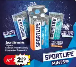 Kruidvat Sportlife Mints aanbieding