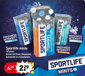 Kruidvat Sportlife Mints aanbieding