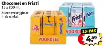 Kruidvat Chocomel en Fristi aanbieding