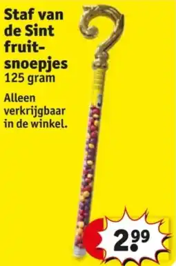 Kruidvat Staf van de Sint Fruitsnoepjes aanbieding