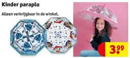 Kruidvat Kinder paraplu aanbieding