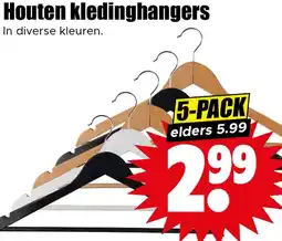 Dirk Houten kledinghangers aanbieding