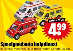 Dirk Speelgoedauto hulpdienst aanbieding