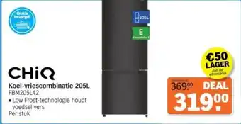 Albert Heijn Koel-vriescombinatie 205L aanbieding