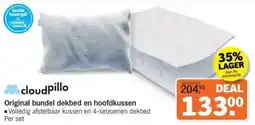 Albert Heijn Original bundel dekbed en hoofdkussen aanbieding