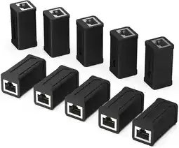 Amazon RJ45 Inline Koppeling, BENFEI 10 Pack Cat7 Cat6 Cat5e Ethernet Koppeler Vrouwelijk aan Vrouwelijk… aanbieding