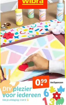 Wibra Verfsponzen aanbieding