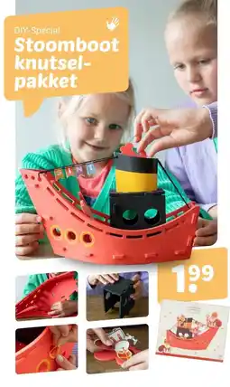 Wibra Stoomboot knutsel- pakket aanbieding