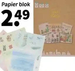 Wibra Papier blok aanbieding