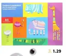 Wibra Gekleurd papier aanbieding