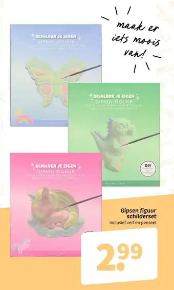 Wibra Gipsen figuur schilderset aanbieding