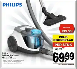 Vomar Voordeelmarkt Philips Zakloze Stofzuiger XB2122/09 aanbieding