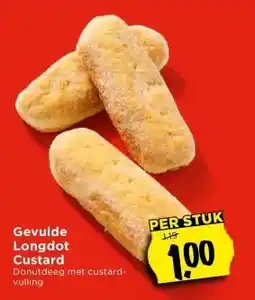 Vomar Voordeelmarkt Gevulde Longdot Custard aanbieding
