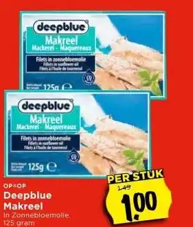 Vomar Voordeelmarkt OP=OP Deepblue Makreel aanbieding