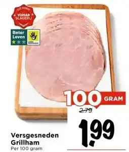 Vomar Voordeelmarkt Versgesneden Grillham aanbieding
