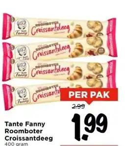 Vomar Voordeelmarkt Tante Fanny Roomboter Croissantdeeg aanbieding