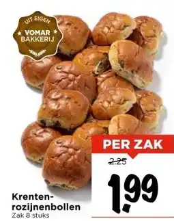 Vomar Voordeelmarkt Krenten- rozijnenbollen aanbieding