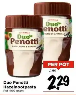 Vomar Voordeelmarkt Duo Penotti Hazelnootpasta aanbieding