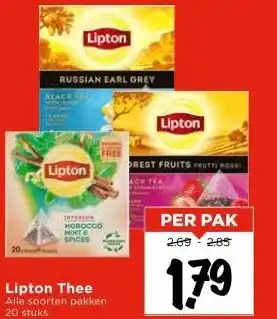 Vomar Voordeelmarkt Lipton Thee aanbieding