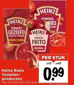 Vomar Voordeelmarkt Heinz Basis Tomaten- producten aanbieding