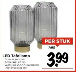 Vomar Voordeelmarkt LED Tafellamp aanbieding