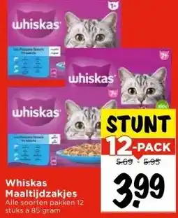 Vomar Voordeelmarkt Whiskas Maaltijdzakjes aanbieding