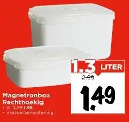 Vomar Voordeelmarkt Magnetronbox Rechthoekig aanbieding