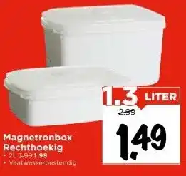 Vomar Voordeelmarkt Magnetronbox Rechthoekig aanbieding