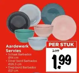 Vomar Voordeelmarkt Aardewerk Servies aanbieding