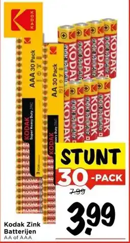 Vomar Voordeelmarkt Kodak Zink Batterijen aanbieding