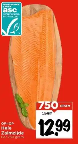 Vomar Voordeelmarkt Hele Zalmzijde aanbieding