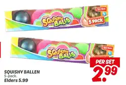 Dekamarkt Squishy ballen aanbieding