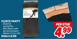 Dekamarkt Fleece panty aanbieding