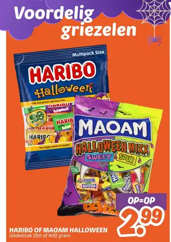 Dekamarkt Haribo of maoam halloween aanbieding
