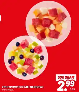 Dekamarkt Fruitpunch of meloenbowl aanbieding