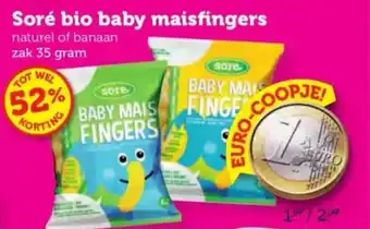 Coop Soré bio baby maisfingers aanbieding