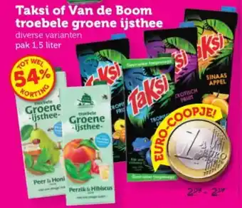 Taksi of Van de Boom troebele groene ijsthee