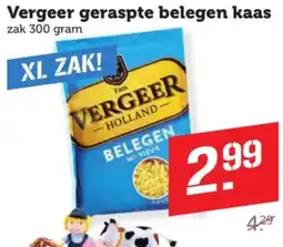Coop Vergeer geraspte belegen kaas aanbieding