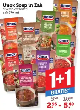 Coop Unox Soep in Zak aanbieding
