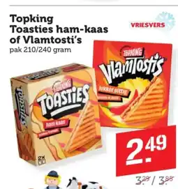 Coop Topking Toasties hamkaas of Vlamtost's aanbieding