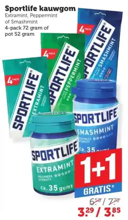Coop Sportlife kauwgom aanbieding