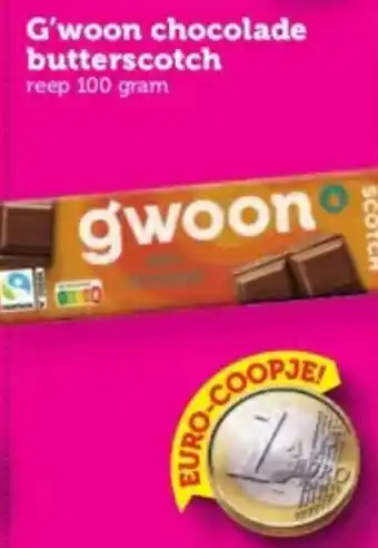Coop G'woon chocolade butterscotch aanbieding