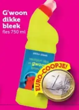 Coop G'woon dikke bleek aanbieding