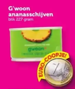 Coop G'woon ananasschijven aanbieding