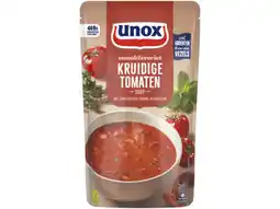 Hoogvliet Unox Soep in zak kruidige tomaat aanbieding