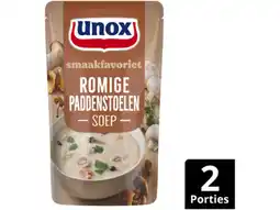 Hoogvliet Unox Soep in zak speciaal romige bospaddenstoelen aanbieding
