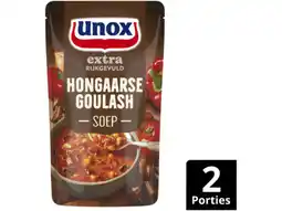Hoogvliet Unox Soep in zak goulash rijkgevuld aanbieding