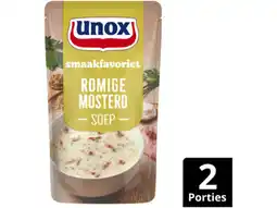 Hoogvliet Unox Soep in zak romige mosterdsoep aanbieding